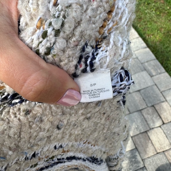 Anthropologie MOTH Oversized Cream Cabin Chloe Sweater Pockets Size Small - Picture 15 of 16